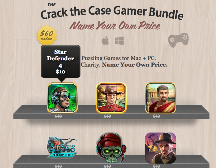 here is the Screenshot of the Crack the Case Gamer Bundle