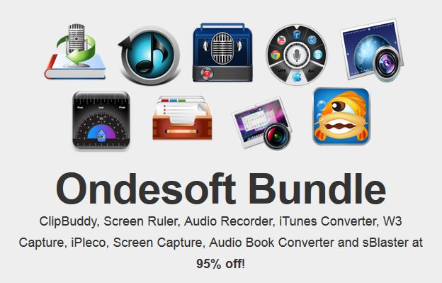 here is the Screenshot of the Ondesoft Mac Bundle